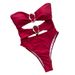 2024 One-piece Swimsuit European And American Style Bikini, New Sexy Solid Color For Women, Swimwear_ecoleips.com