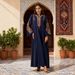 Women's Clothing Modest Abaya Dress Exquisite Muslim Embroidered Kaftan Dress – Elegant Jalabiya Robe With Traditional Embroidery_ecoleips.com