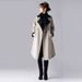 Women's Oversized Long Trench Coat With Contrast Collar - Autumn Casual Streetwear Jacket (S/M/L) Women's Clothing_ecoleips.com