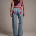 Retro Star Print Women's Jeans, Street Harajuku Style Loose-Fit Straight-Leg Casual Pants_ecoleips.com