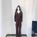Women's Clothing Women's Casual Slim Fit Trousers European American Style Color Block Waistband Patchwork Flared Sweatshirt Hot Girl Pants_ecoleips.com