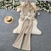 Women's 3 Piece Sportswear Set Base Layer Tank Top Long Sleeved Hooded Jacket Casual Flared Pants Simple Autumn Outfit_ecoleips.com