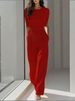 Women's Clothing Women's Royal Sister Style Slim Jumpsuit Fashion Solid Color Waist Summer Capable Temperament_ecoleips.com