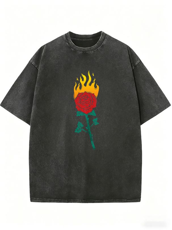 Women’s Vintage Graphic Oversized Tee, Relaxed Fit Casual Streetwear T-Shirt For Summer Wear_ecoleips.com