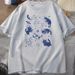Retro Cats In Space 90s Graphic T Shirts Vintage Astronaut Cats T-Shirt Funny Kitten Tshirt Print Comfortable Round Neck T Shirt_ecoleips.com