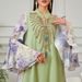 Elegant Women's Beaded Embroidery Dress V Neck Flared Sleeves Long Robe European American Style Fashion Muslim Abaya_ecoleips.com