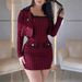 Women's Clothing Fashion Tight Suspender Skirt + Short Jacket Houndstooth Suit_ecoleips.com