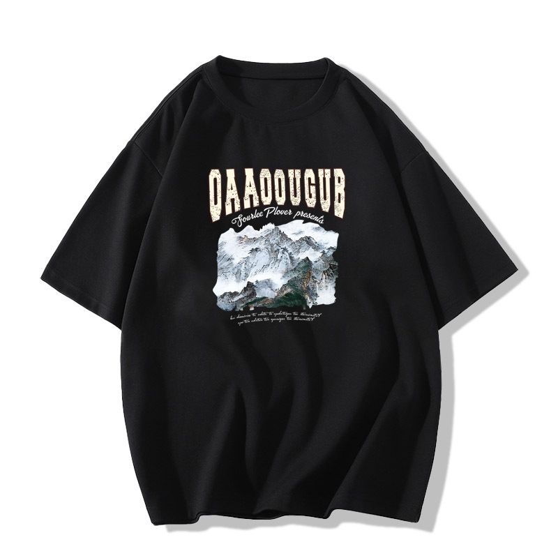 Factory Direct Sales Of Women's 2024 New Summer Loose Fitting Slim Fitting Trendy Short Sleeved T Shirt With Straight Shoulders And Pure Cotton._ecoleips.com