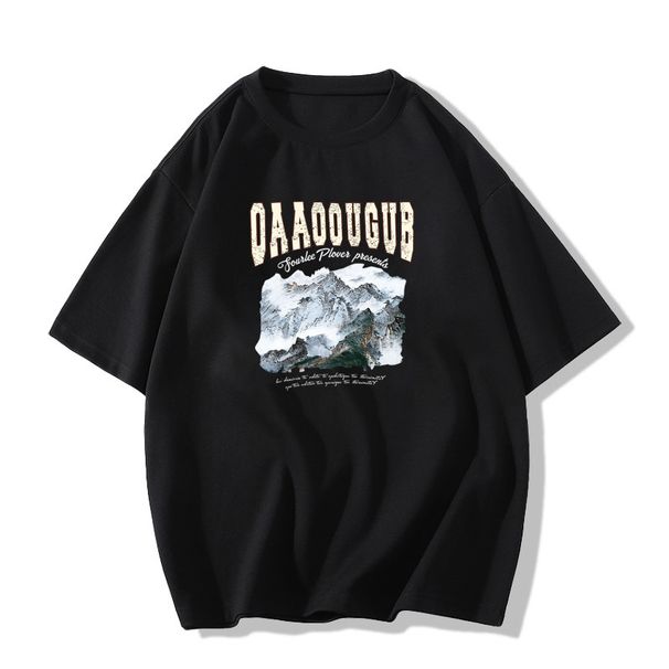 Factory Direct Sales Of Women's 2024 New Summer Loose Fitting Slim Fitting Trendy Short Sleeved T Shirt With Straight Shoulders And Pure Cotton._ecoleips.com