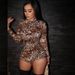 Women’s Clothing Autumn New Women's Fashion Trend Round Neck Long Sleeve Sexy Leopard Tights Slim Jumpsuit_ecoleips.com
