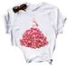 Cross-border Independent Site 3D Petal Girl Fashion Clothing Round-neck Vintage Women's Plus-size T-shirt For Summer_ecoleips.com