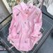 Women's Clothing Spring And Summer New Fashion Butterfly Embroidery Long Sleeved Shirt Elastic Shorts Fairy Fairy Two Piece Suit Women_ecoleips.com