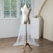3M Pearl-Embellished Single-Layer Wedding Veil With Comb – Cathedral Length Bridal Accessory For Vintage & Boho Brides (Ivory/White)_ecoleips.com