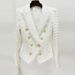 Women's New Style Star Fashion Fringed Tweed Slim Blazer_ecoleips.com