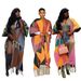 Women's Casual Knitted Jacket Color Matching Tassel Detail Long Pullover Polyester Spring/Autumn Wear_ecoleips.com