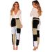 Women's Clothing Beggar Patchwork Fashion Denim High Elastic Women's Jeans_ecoleips.com