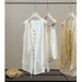 Women's Summer Fashionable Casual Suit Old Money Style High End Chic Loose Sleeveless Vest And Shorts Two Piece Set_ecoleips.com