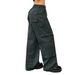 Voya Women's 2026 Spring-summer New European And American Street Style Casual With Elastic High-waisted Wide-leg Work Pants_ecoleips.com