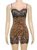 Weird Puss Leopard Print Wild Style Dress Women Mesh Patchwork Sling Low-Neck Sleeveless Hot Girls Street Fashion Mini Bodycon_ecoleips.com