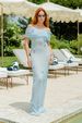 Women's 3D Floral Off-Shoulder Long Dress Fashionable French Style For Vacation_ecoleips.com