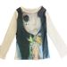 New 2025 European And American Style Long Sleeve T-Shirt for Women Unique Little Witch Print Slim Fit Sexy Short Top_ecoleips.com