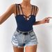 Cross-border European And American Women's Clothing, Sexy Cross-back Camisole Top For Women, Foreign Trade_ecoleips.com