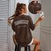 Women's Casual Round Neck Short Sleeve T-Shirt Multi-Color Style Simple Fashionable Sports Top Solid Printed Loose Fit_ecoleips.com