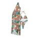 Verve New Leopard Print Halter Neck Three-Piece Mesh Swimsuit Women's Bikini Sun Protection Swimwear_ecoleips.com