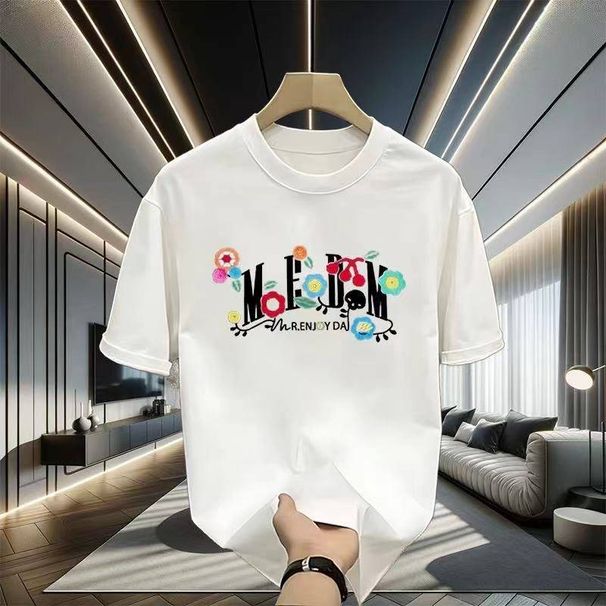 2025 summer loose men and women pullover 100% cotton short sleeve T-shirt_ecoleips.com