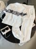 Women's Clothing European Style Women's Sportswear Set Summer Casual Fashion Chic Thin Ice Silk Top And Jogger Pants Two Piece Outfit_ecoleips.com