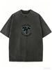 Women's Oversized Graphic Tee, Soft Washed Finish Daily Summer Wear_ecoleips.com