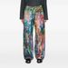 Women's Clothing Color Printing Ink Painting Palette Wide Leg Jeans Casual Pants Men And Women's Same Style_ecoleips.com