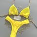 2026 European American Style Sexy Graffiti Print Two Piece Swimsuit Color Block Backless Design Vacation Bikini for Women_ecoleips.com