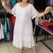 Women's Clothing Solid Color Round Neck Short Sleeve Lace Lace Skirt Women's Clothing_ecoleips.com