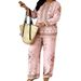 Women's Round Neck Printed Sports Sweatshirt Set Long Sleeve Casual Trendy Outfit For Spring Autumn Men's Pant Sets_ecoleips.com