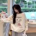 Cross-border 2024 Thickened Loose-fitting Hong Kong Style Thin Couple's Sweatshirt For Women, High-end Niche Student_ecoleips.com