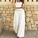 Women's Clothing Summer Wide Leg Lantern Pants Women's Bohemian Style Loose Fit Slimming Versatile Casual Plus Size Solid Color With Drape_ecoleips.com