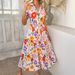 Spring/Summer Bohemian Casual Vacation High-Waisted Geometric Colorful Dress For Children_ecoleips.com