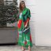 Cross-border Independent Website 2025 Autumn Winter New European And American Women's Fashion Casual Printed Loose Shirt_ecoleips.com