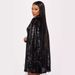 Women's Clothing New Fashion Stand Collar Sequin Dress Loose Women's Short Skirt_ecoleips.com