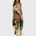 Women's Clothing Suspender Long Skirt Butterfly Print Digital Print Temperament Street Dress_ecoleips.com
