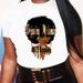 Summer European And American Cross-border Foreign Trade Plus-size T-shirt, Round-neck Casual Loose-fitting Short-sleeve_ecoleips.com
