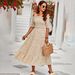 DiYun Independently Developed And Designed The Printed 2023 Summer One-shoulder Casual A-line Dress With Puff_ecoleips.com