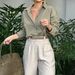 Women's Clothing Women's Solid Color Long Sleeve Top Casual Vacation Travel Clothing European American Style For Spring Summer_ecoleips.com