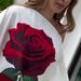 2025 Spring Women's New Loose Rose Flower Top High Waist Long Pants Set_ecoleips.com