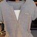 Women's Clothing Gray Slim Fit Splicing Two Piece V Neck Short Sleeved T Shirt Women's Zipper Waist Top_ecoleips.com