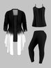Women's Gradient Print Cardigan Set Fashionable Casual Two-Piece Outfit European American Style Cross-Border E-Commerce New 2026_ecoleips.com