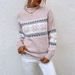 Aria Basics Aria Basics Cross-Border Foreign Trade Women's Knitted Autumn Winter New European American Christmas Pullover Half Turtleneck_ecoleips.com