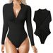 Women's Clothing Quick-drying Seamless Yoga Jumpsuit One-piece Sexy Long-sleeved One-piece Sports Fitness Yoga Clothes_ecoleips.com