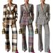 Women's Clothing European And American Fashion Plaid Blazer Jacket Women's Long Sleeve For Formal & Casual For Women_ecoleips.com